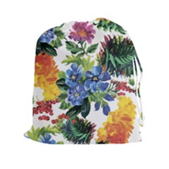 Flowers Drawstring Pouch (2xl) by goljakoff