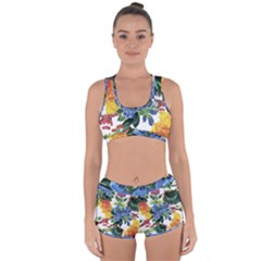 Flowers Racerback Boyleg Bikini Set by goljakoff