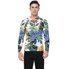 Flowers Men s Long Sleeve Rash Guard