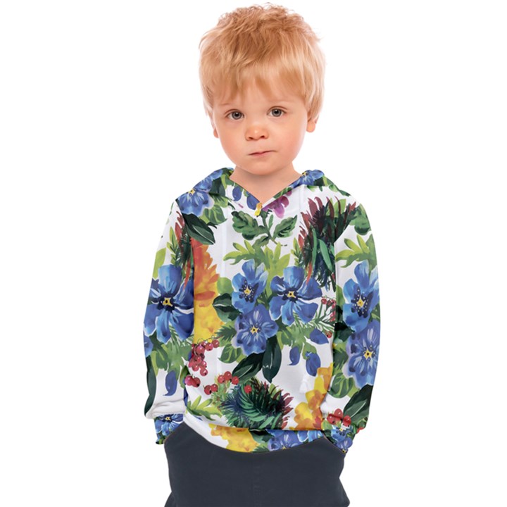 Flowers Kids  Overhead Hoodie