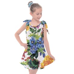 Flowers Kids  Tie Up Tunic Dress by goljakoff