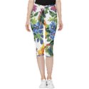 Flowers Inside Out Lightweight Velour Capri Leggings  View3