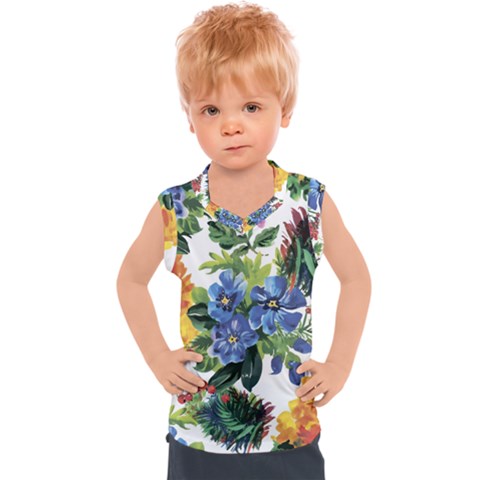 Flowers Kids  Sport Tank Top by goljakoff