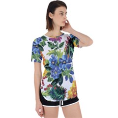 Flowers Perpetual Short Sleeve T-shirt by goljakoff