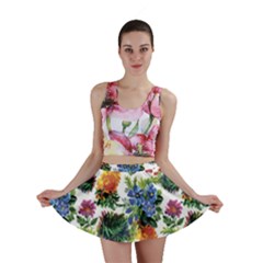 Flowers Pattern Mini Skirt by goljakoff