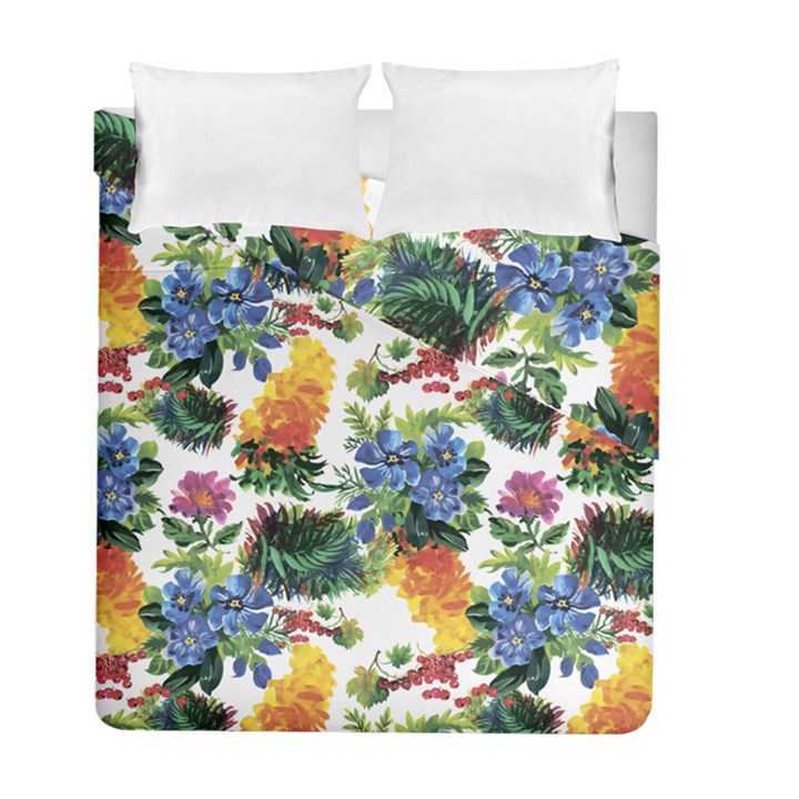 Flowers pattern Duvet Cover Double Side (Full/ Double Size)