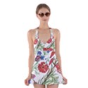 Summer flowers Halter Dress Swimsuit  View1