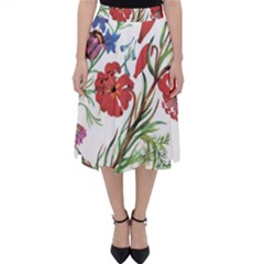 Summer Flowers Classic Midi Skirt by goljakoff