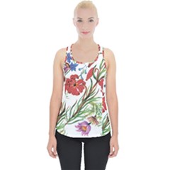 Summer Flowers Piece Up Tank Top by goljakoff