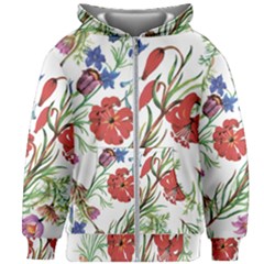 Summer Flowers Kids  Zipper Hoodie Without Drawstring by goljakoff