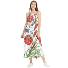 Summer Flowers Boho Sleeveless Summer Dress by goljakoff