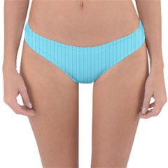 Arctic Blue & Black -  Reversible Hipster Bikini Bottoms by FashionLane