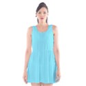 Arctic Blue & Black -  Scoop Neck Skater Dress View1