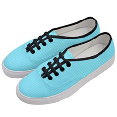 Arctic Blue & Black -  Women s Classic Low Top Sneakers by FashionLane