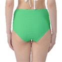 Algae Green & Black -  Classic High-Waist Bikini Bottoms View2