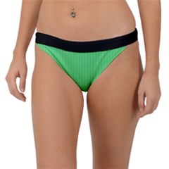 Algae Green & Black -  Band Bikini Bottom by FashionLane