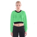 Algae Green & Black -  Cropped Sweatshirt View1