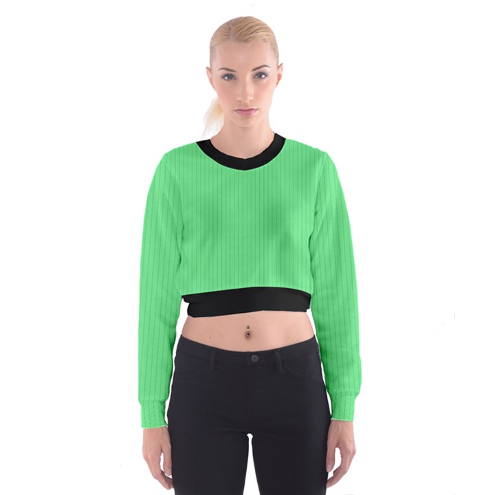 Algae Green & Black -  Cropped Sweatshirt