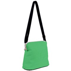 Algae Green & Black -  Zipper Messenger Bag by FashionLane