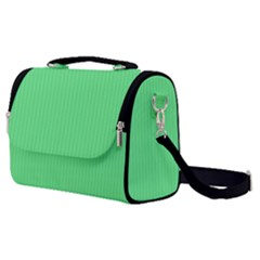 Algae Green & Black -  Satchel Shoulder Bag by FashionLane