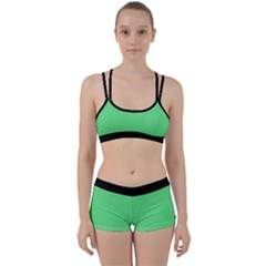 Algae Green & Black -  Perfect Fit Gym Set by FashionLane