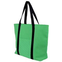 Algae Green & Black -  Zip Up Canvas Bag by FashionLane