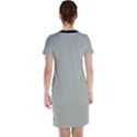 Silver Cloud Grey & Black - Short Sleeve Nightdress View2