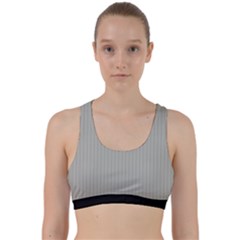 Silver Cloud Grey & Black - Back Weave Sports Bra by FashionLane