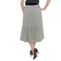 Silver Cloud Grey & Black - Midi Mermaid Skirt View2