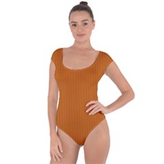 Alloy Orange & Black - Short Sleeve Leotard  by FashionLane