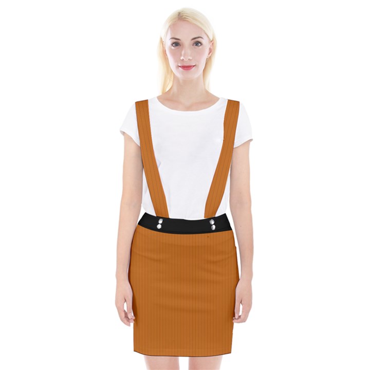 Alloy Orange & Black - Braces Suspender Skirt