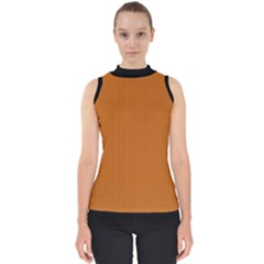 Alloy Orange & Black - Mock Neck Shell Top by FashionLane