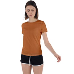 Alloy Orange & Black - Back Circle Cutout Sports Tee by FashionLane