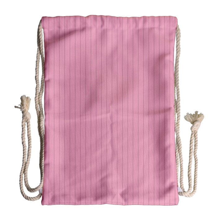 Amaranth Pink & Black - Drawstring Bag (Large)