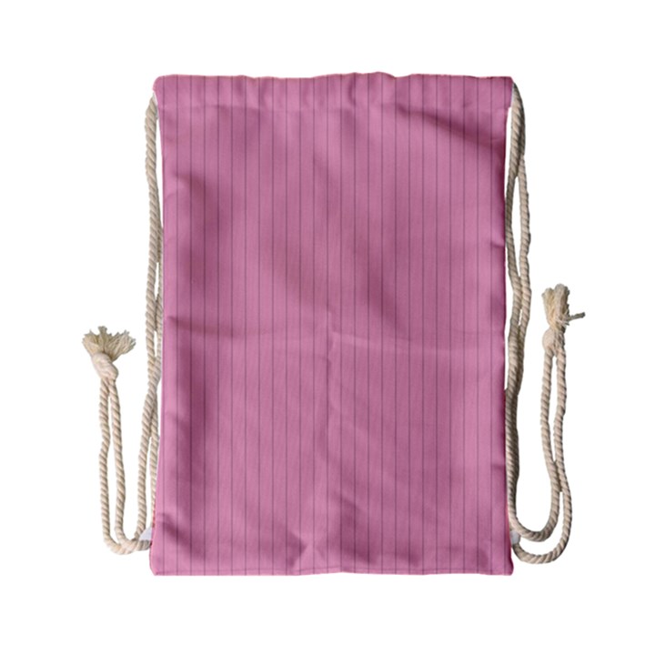 Amaranth Pink & Black - Drawstring Bag (Small)