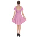 Amaranth Pink & Black - Short Sleeve Bardot Dress View2