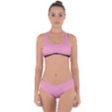 Amaranth Pink & Black - Criss Cross Bikini Set View1