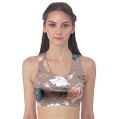 Rose -01 Sports Bra by LakenParkDesigns