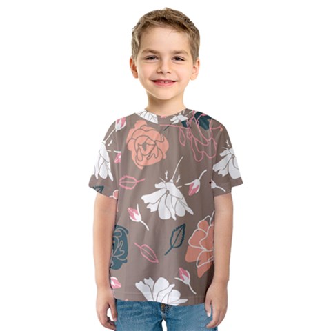 Rose -01 Kids  Sport Mesh Tee by LakenParkDesigns