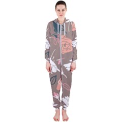 Rose -01 Hooded Jumpsuit (ladies)  by LakenParkDesigns