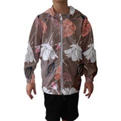 Rose -01 Kids  Hooded Windbreaker by LakenParkDesigns