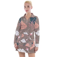 Rose -01 Women s Long Sleeve Casual Dress by LakenParkDesigns