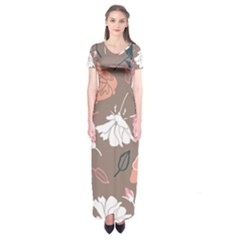 Rose -01 Short Sleeve Maxi Dress