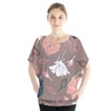 Rose -01 Batwing Chiffon Blouse View1