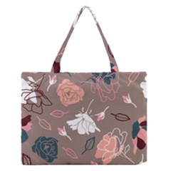 Rose -01 Zipper Medium Tote Bag