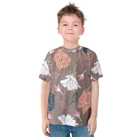 Rose -01 Kids  Cotton Tee by LakenParkDesigns