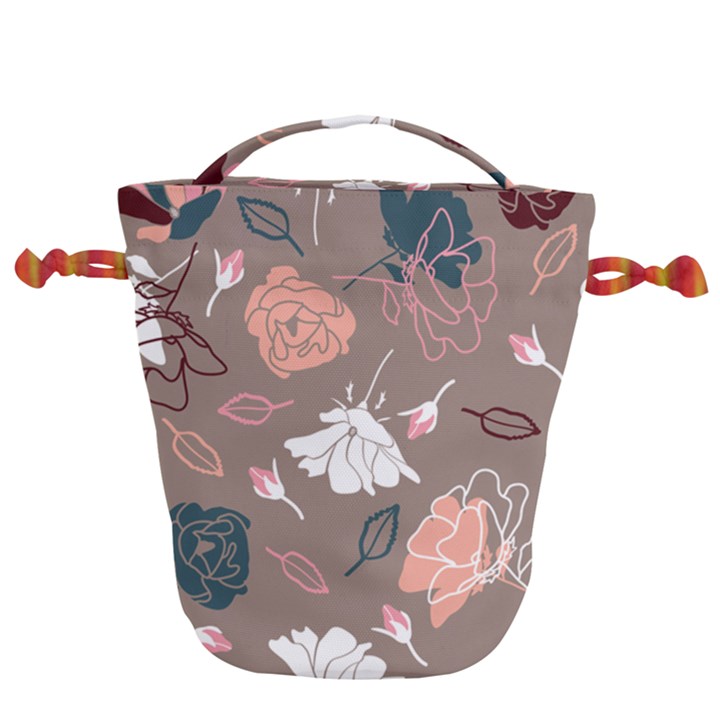 Rose -01 Drawstring Bucket Bag