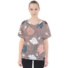 Rose -01 V-neck Dolman Drape Top by LakenParkDesigns