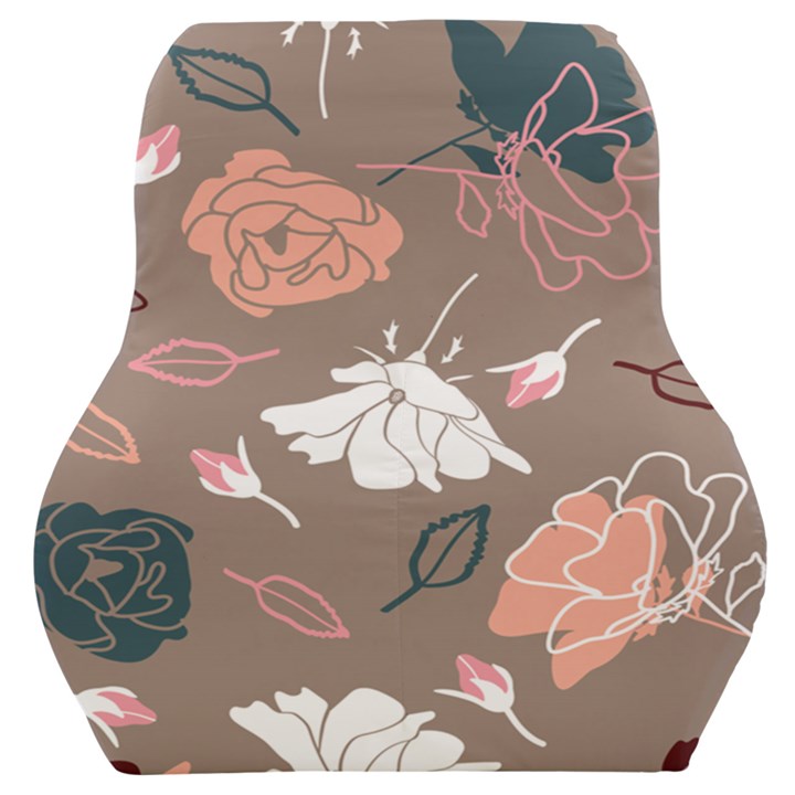 Rose -01 Car Seat Back Cushion 