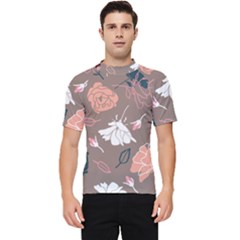 Rose -01 Men s Short Sleeve Rash Guard by LakenParkDesigns